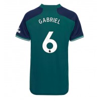 Arsenal Gabriel Magalhaes #6 Tretí Ženy futbalový dres 2023-24 Krátky Rukáv